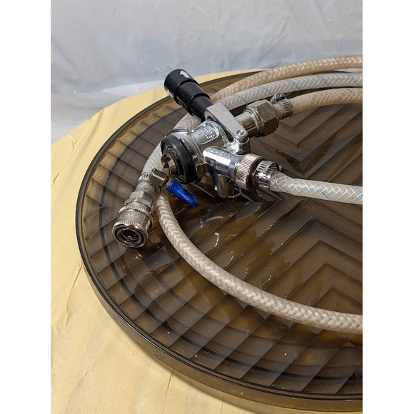 D-System Sankey Beer Keg Coupler Tap with Braided Line Hose Assembly Stainless - Picture 5 of 6